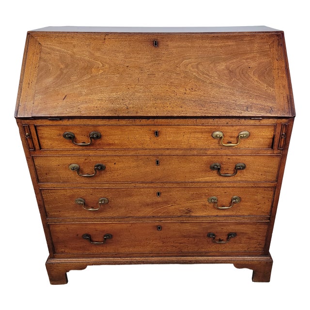 Georgian Secretaire in Oak, 1800 For Sale