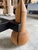 1980s Italian Postmodern Sculptural Turned Wood & Glass Two-Tier Rectangular Coffee Table For Sale - Image 17 of 17
