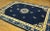 1920s Blue Navy Medallion Antique Chinese Peking Carpet 9'2" X 11'8" Knotted Wool Rug For Sale In New York - Image 6 of 12