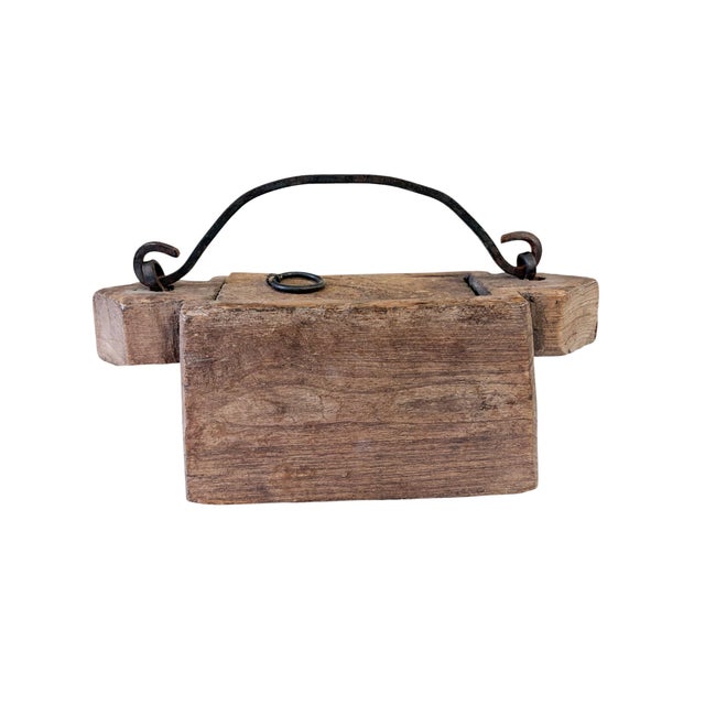 Rare Indian Teak Ghee Pot From Rajasthan - 19th Century For Sale - Image 4 of 8