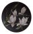 German Wall Plate in Ceramic with Glazed Colored Magnolia Blossoms, 1970s For Sale