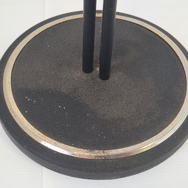 Vintage Floor Lamp in Metal and Opal Glass from Maison Arlus, 1950s For Sale - Image 9 of 15