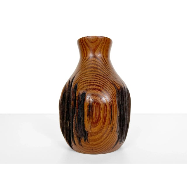 Vintage Live Edge Locust Wood Budvase For Sale - Image 11 of 11