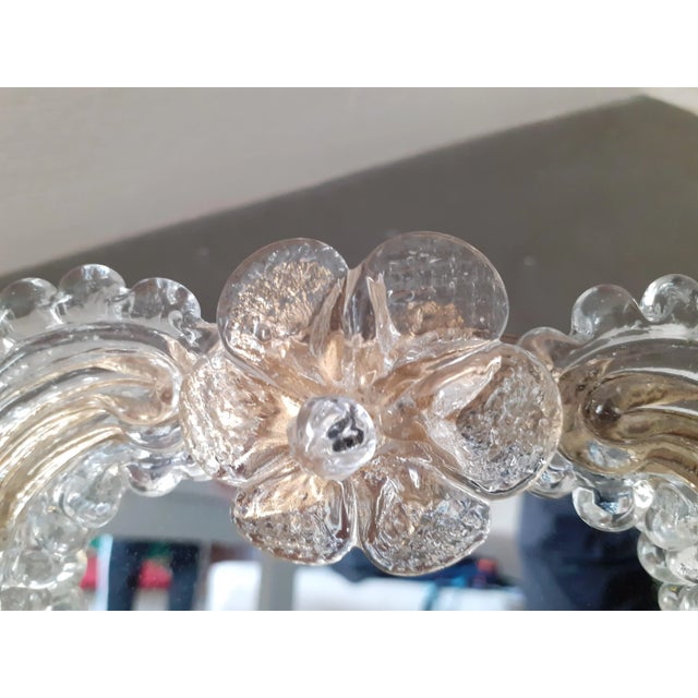 Italian Contemporary Italian Venetian Murano Glass Table Mirror For Sale - Image 3 of 10