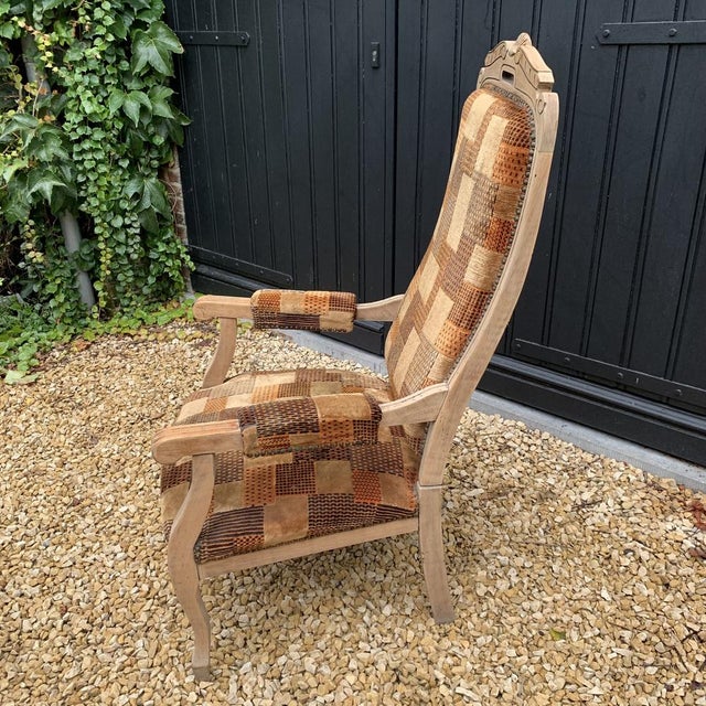 Voltaire Chair with Carved Ridge For Sale - Image 11 of 14