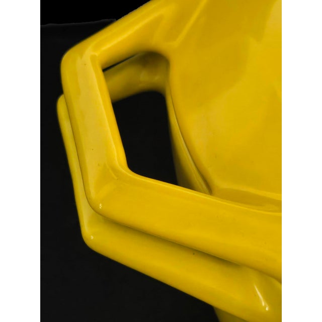 Mid 20th Century Enamel on Cast Iron Dutch Oven Designed by Michael Lax for Copco, 2 Piece Set For Sale - Image 9 of 12