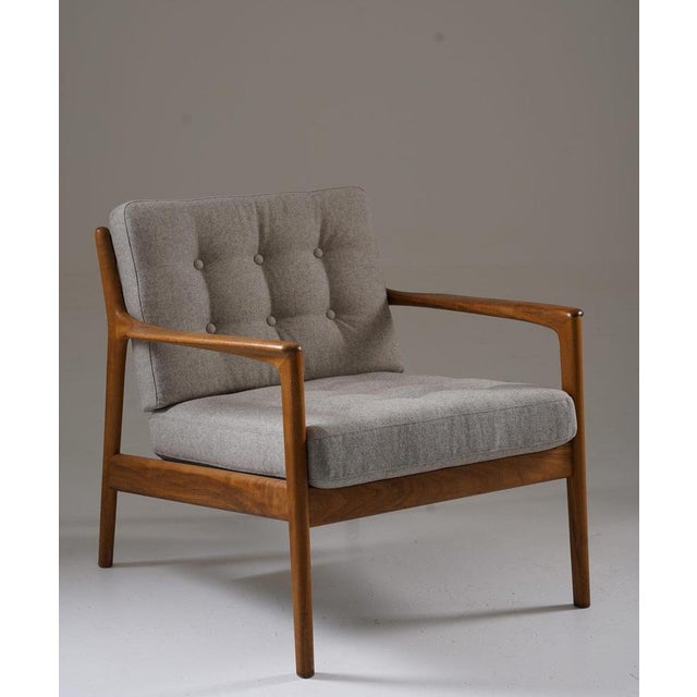 Set of Mid-Century Scandinavian Model USA 75 Lounge Chairs attributed to Bertil Fridhagen from Bodafors, 1950s For Sale - Image 3 of 12