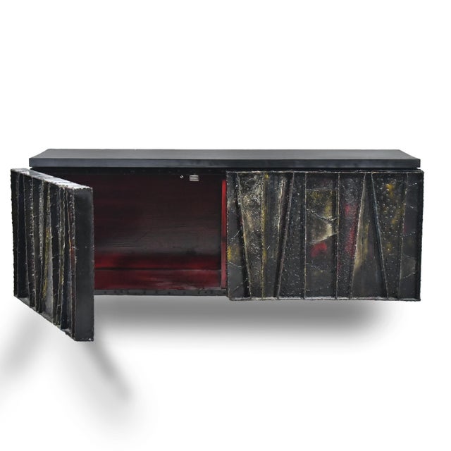 1960s Paul Evans Deep Relief Cabinet For Sale - Image 5 of 12