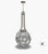 Modern Gracie Large Captured Globe Pendant With Clear Glass For Sale - Image 3 of 3