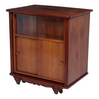 Art Deco French Rotating Cocktail Cabinet, 1940 For Sale