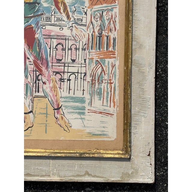 White Raoul Dufy - The Harlequin - Original Mid-Century Print With Custom Artisan Frame For Sale - Image 8 of 9