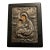 Byzantine Greek Orthodox 950 Sterling Silver Icon Deep Relief Virgin Mary & Jesus For Sale