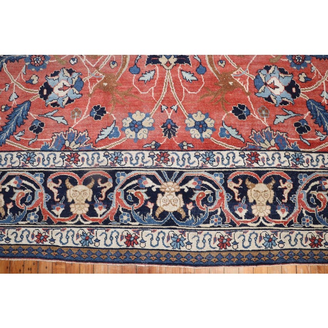 Early 20th Century Persian Tabriz Hunting Animal Pictorial Rug For Sale - Image 12 of 18