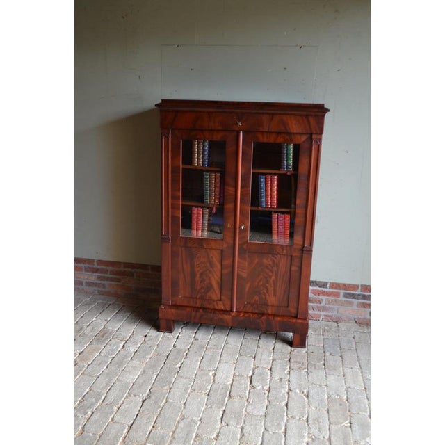 Antique Mahogany Display Cabinet For Sale - Image 11 of 11
