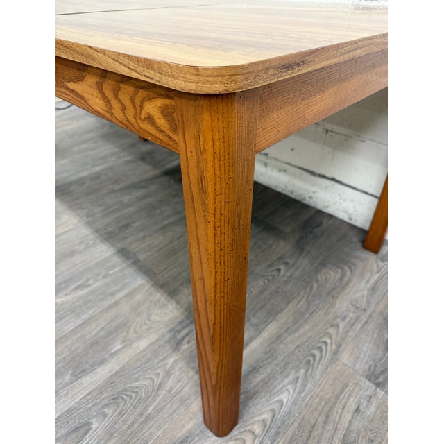 Mid 20th Century Vintage MCM Mid Century Danish Modern Style Dining Table For Sale - Image 5 of 10