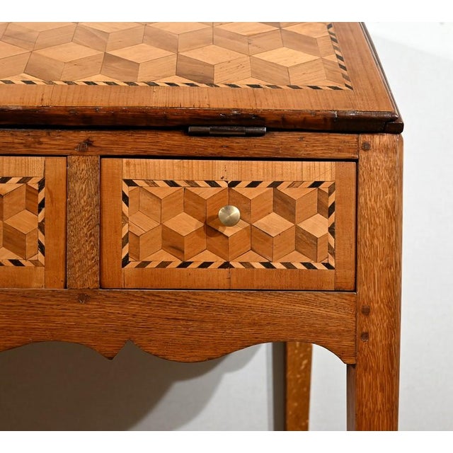 Late 19th Century Directoire Style Oak Secretaire For Sale - Image 13 of 18