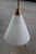 Italian Brass and White Opaline Glass Ceiling Lamp from Stilnovo, 1950s For Sale - Image 6 of 11