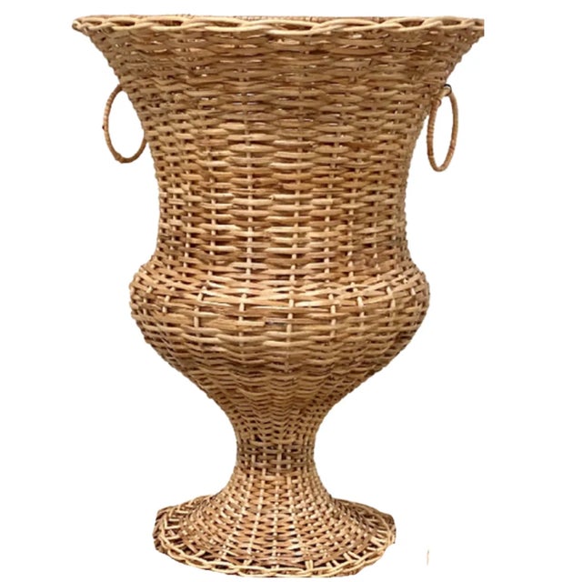 Large Wicker Urn Chairish