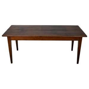 19th Century French Rustic Farmhouse Dining Table in Fruitwood