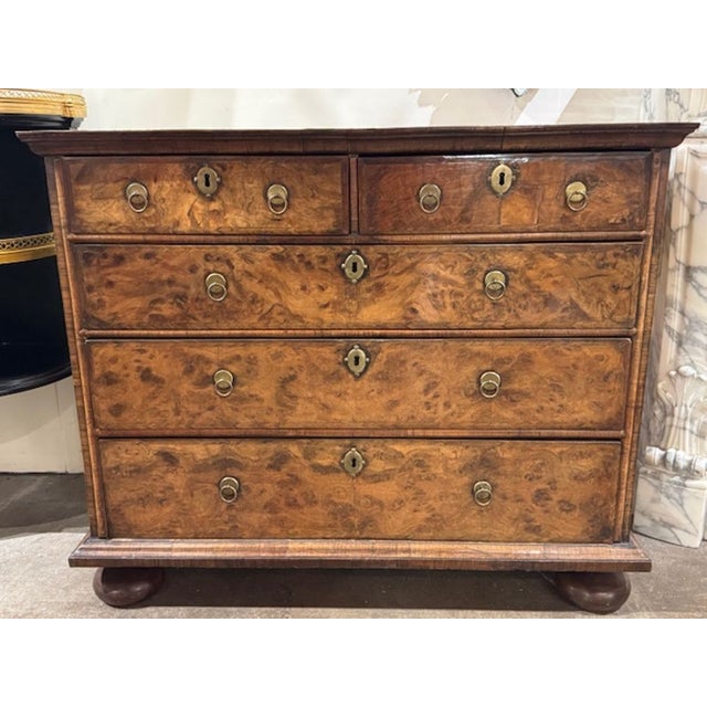 Wood English William and Mary Walnut Chest For Sale - Image 7 of 7