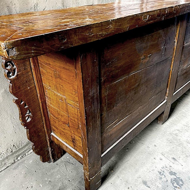 Polychromed Tibetan Cabinet Console Sideboard Circa 1850 For Sale - Image 15 of 18