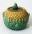 Antique 19th C Majolica Pineapple Pattern Creamer & Sugar C1880s. For Sale - Image 10 of 12