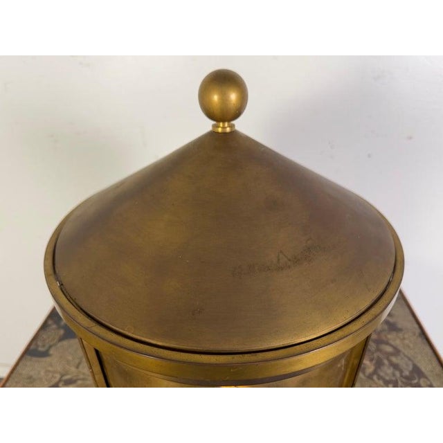 Bronze Tabernacle by Gustave-Joseph Chéret, Cylindrical Design, 1930s For Sale - Image 12 of 15