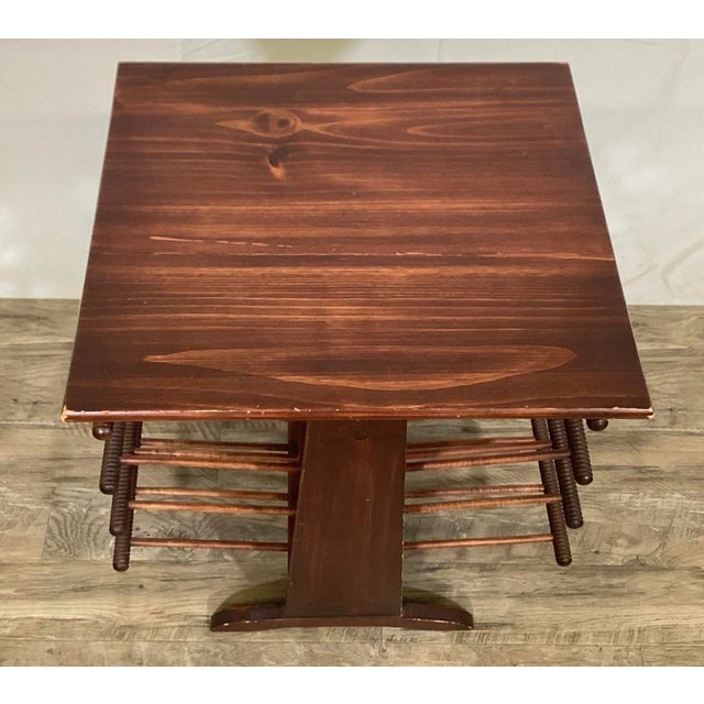 20th Century MCM Style Table/Magazine Rack, in the Manner of Josef Frank For Sale In Philadelphia - Image 6 of 8