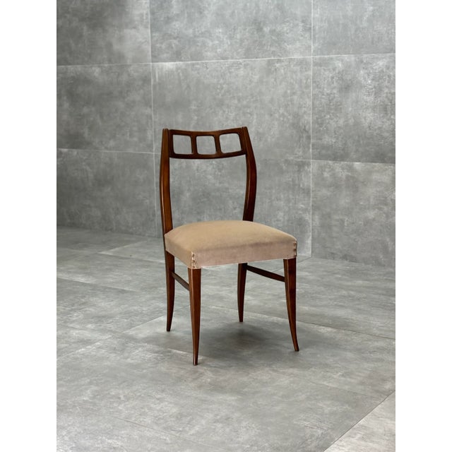 Beige Vintage Wooden Chair, 1950s For Sale - Image 8 of 8