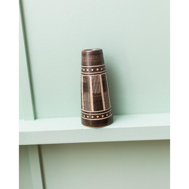 Ceramic Vintage Vase from VEB Coswig GDR Ceramics, 1970s For Sale - Image 7 of 12