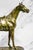 A striking example of early 20th-century equestrian decor, this large antique cast metal statue, dating to circa 1930s,...