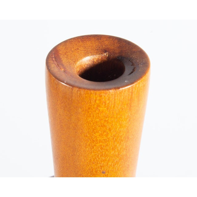 Kinzer Signed Turned Wood Vase For Sale - Image 4 of 6