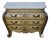 Wood Marble Top Chest French Baroque Style Bombay Commode Carved 3 Drawer 90's For Sale