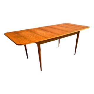 1970s Vintage Mid-Century Modern Rosewood Drop Leaf Table For Sale
