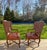 A Pair of Custom Ralph Lauren Wingback Lounge Chairs Upholstered in Leather and Paisley For Sale - Image 14 of 18