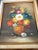 Wood Vintage Signed Floral Factory Art in Wood Frame With Linen Liner For Sale - Image 7 of 7