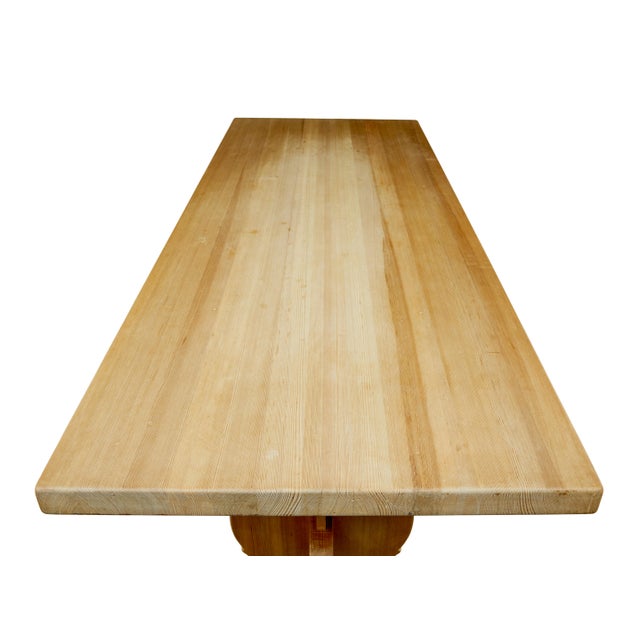 Mid-Century Swedish Pine Dining Table, 1960 For Sale - Image 6 of 9