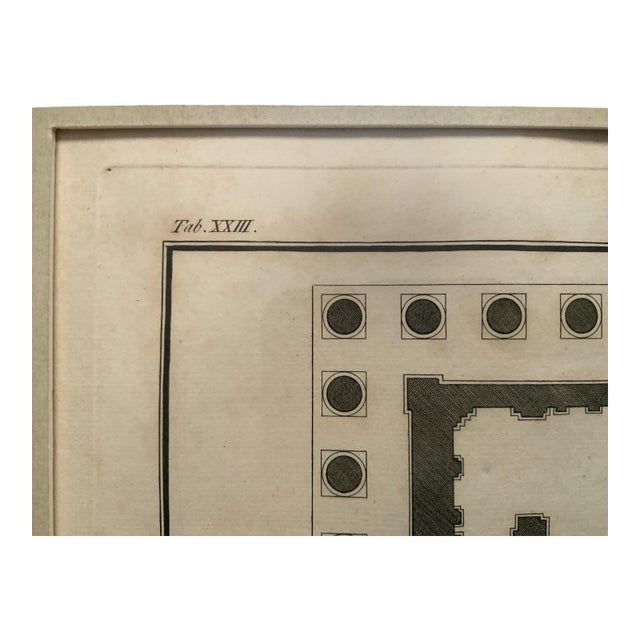 18th Century Copper Plate Engraving Ruins of Palmyra Grand Architectural Folio Plate XXIII by P. Fourdrinier After Giovanni Battista Borra For Sale - Image 4 of 4