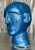 Boho Chic Mid 20th Century Vintage Boho Glazed Ceramic Bust For Sale - Image 3 of 6
