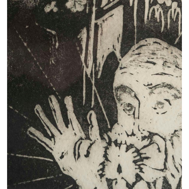 Modern Ev Bouteil, Church Interior, Lithograph For Sale - Image 3 of 9