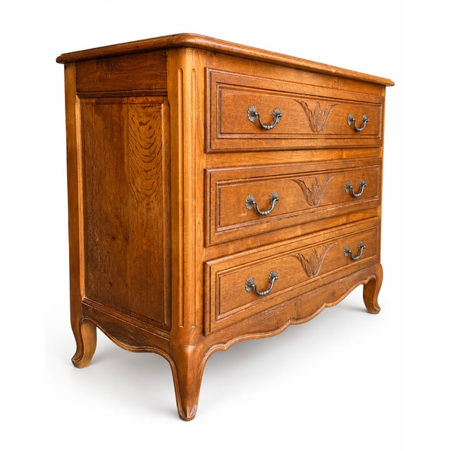 Scandinavian Louis XV Style Chest of Drawers, 1950s For Sale - Image 4 of 10