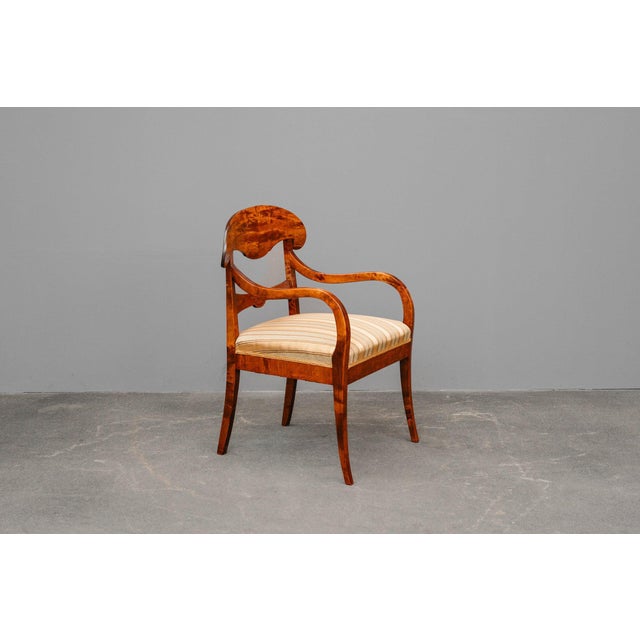 Biedermeier Style Seating Group in Birch, Set of 5 For Sale - Image 6 of 18