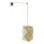 Vintage 1940’s Hans Bergström "421" Fabric Hanging Wall Lamp For Sale