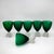 Mid-Century Modern Vintage Green Glasses, 1960s, Set of 6 For Sale - Image 3 of 8