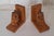 Mid-Century Modern Vintage Bookends with Beechwood Angles and Carved Maple Owls, 1960s, Set of 2 For Sale - Image 3 of 4
