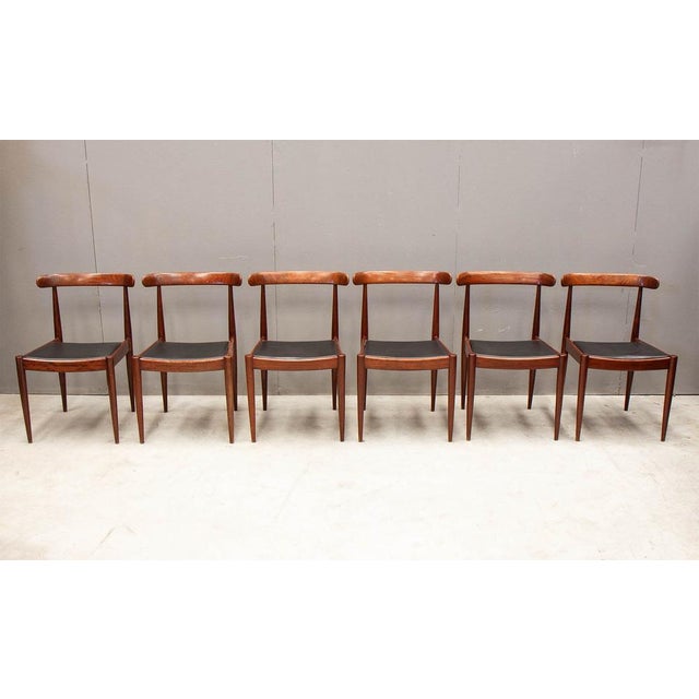 Wood Model 500 Chairs by Alfred Hendrickx for Belform, 1960s, Set of 6 For Sale - Image 7 of 14