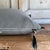 Stone Washed French Linen Accent Pillow in Elephant With Insert For Sale - Image 4 of 6