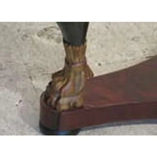 French 1920s French Empire Style Gueridon Marble Top Table For Sale - Image 3 of 5