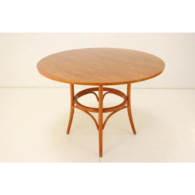 Mid-Century Dining Table in Wood, 1980s For Sale - Image 9 of 11