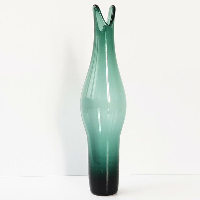 Vintage Glass Vase by Marcou Laval, 1960s For Sale - Image 6 of 6